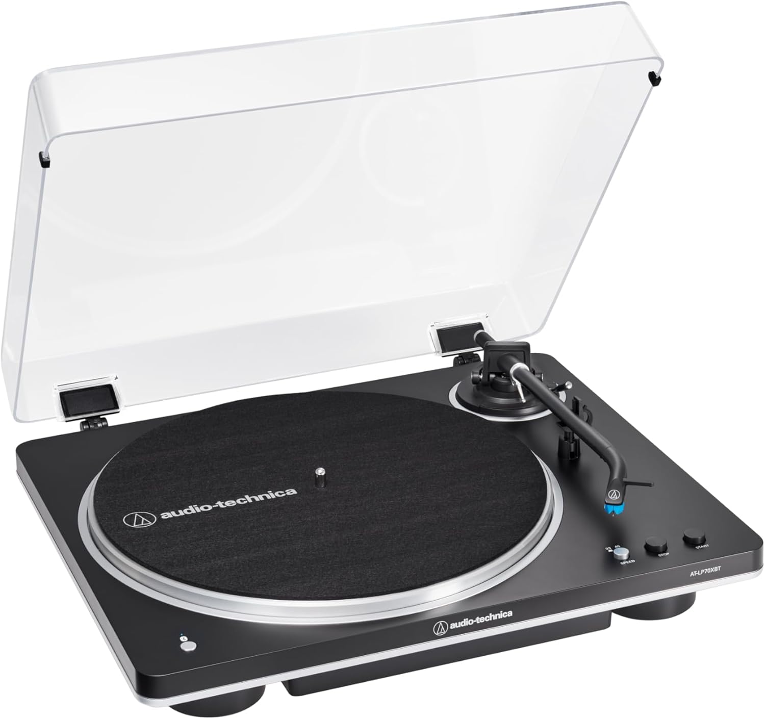 Wireless Bluetooth Belt-Drive Turntable Hi-Fi Vinyl Player 2-Speed