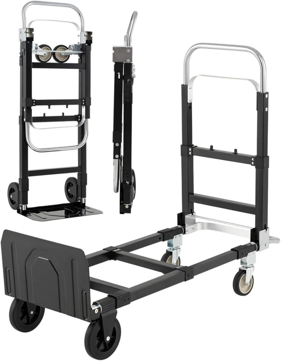 2 In 1 Folding Hand Truck Trolley 272KG Cart