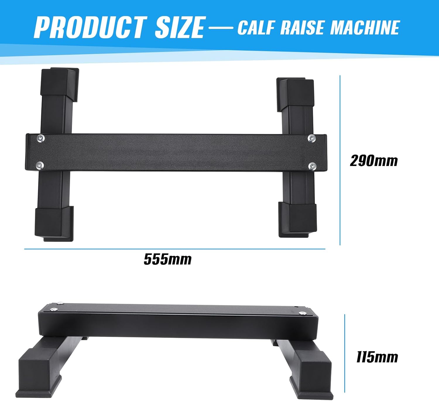 Steel Calf Raise Block Anti Slip Squat Heel Elevation Platform