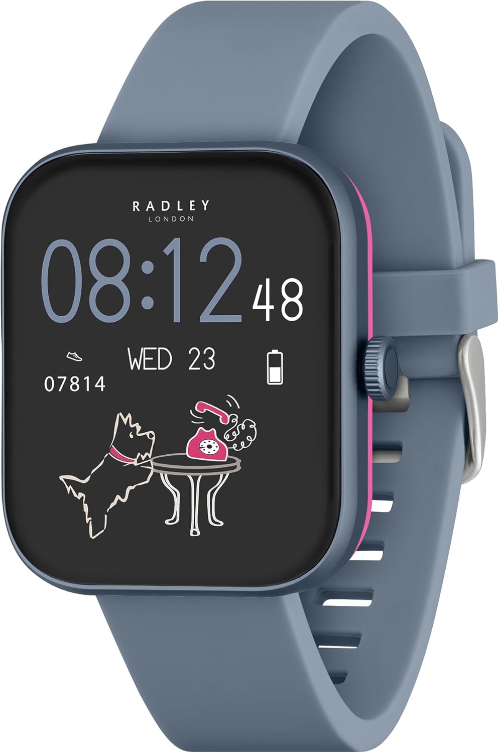 Womens Smart Watch Blue Strap Bluetooth Call 1.80
