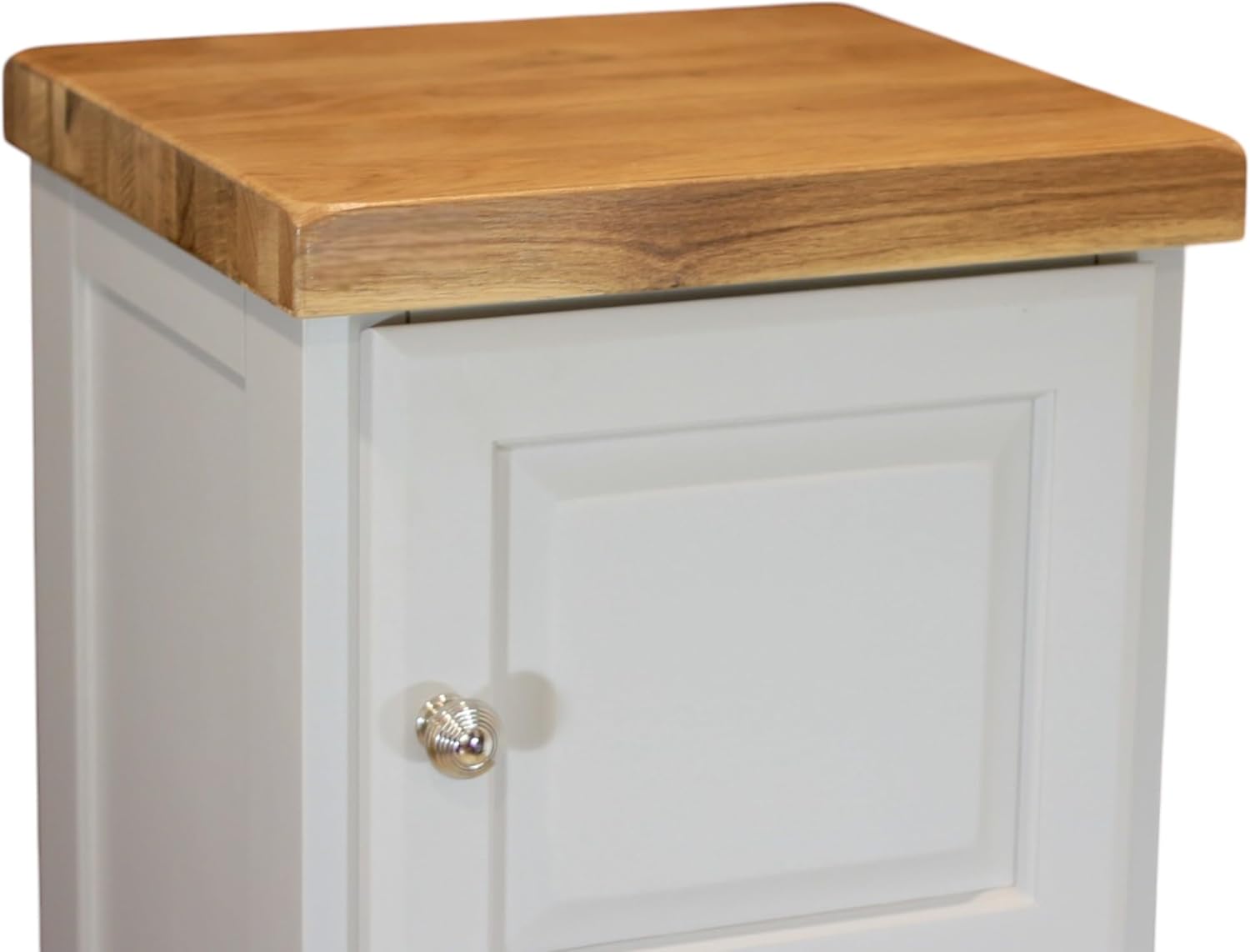 Tall Slim Storage Cabinet Grey Corner Shelf Unit