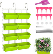 Wall Hanging Planter Bags 8 Pack Vertical Garden Self Watering