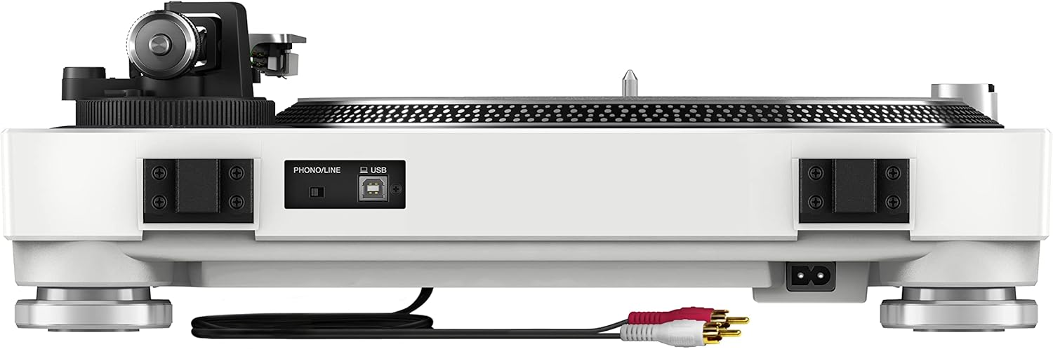 White Direct Drive DJ Turntable USB Recording