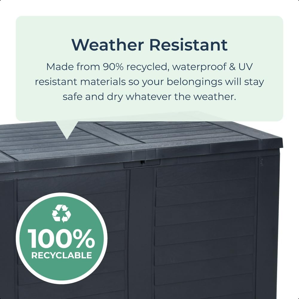 170L Outdoor Parcel Storage Box Waterproof Lockable Garden Box