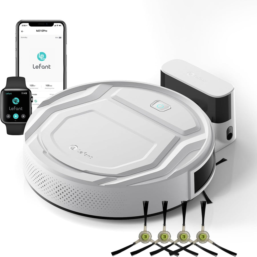 Robot Vacuum 2200Pa Slim Smart Pet Hair Cleaner WiFi