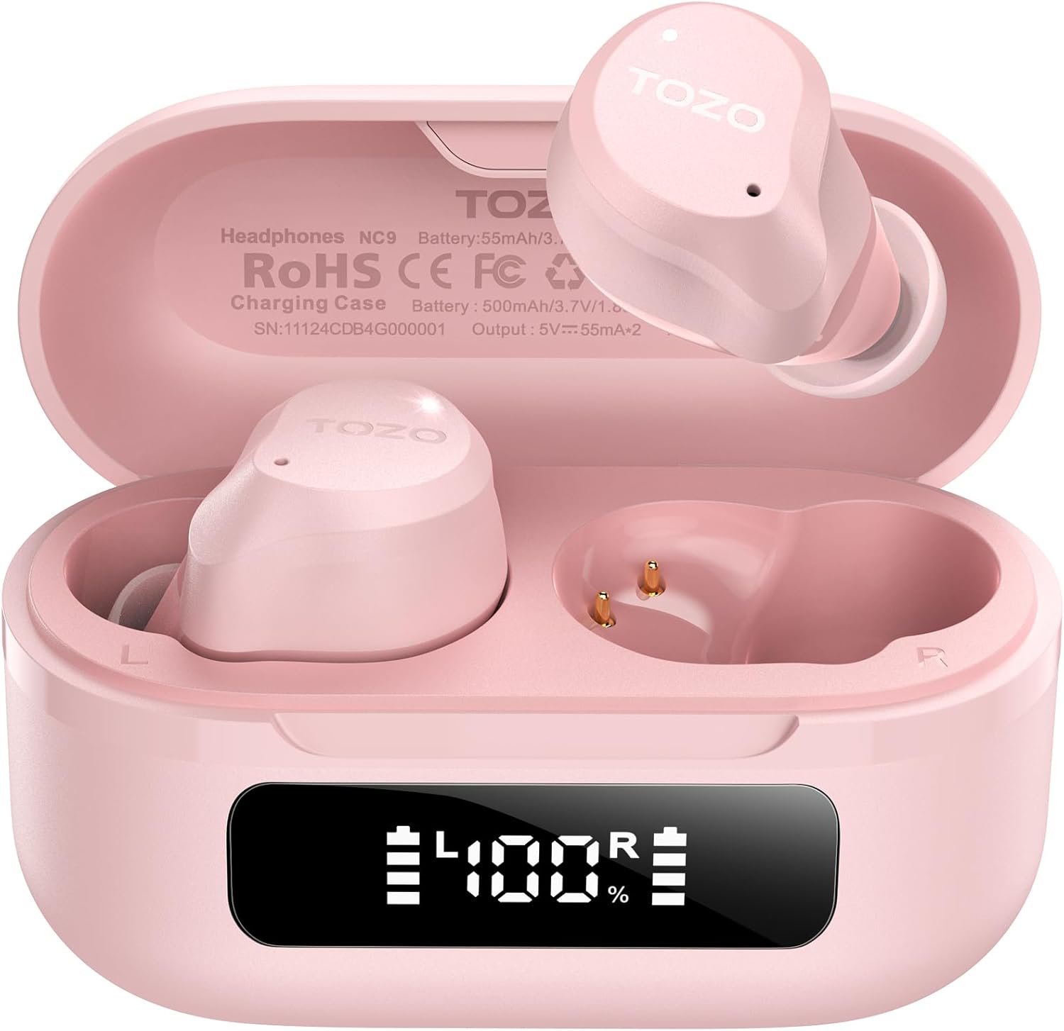 Wireless ANC Bluetooth Earbuds Deep Bass 60 Hour Playtime