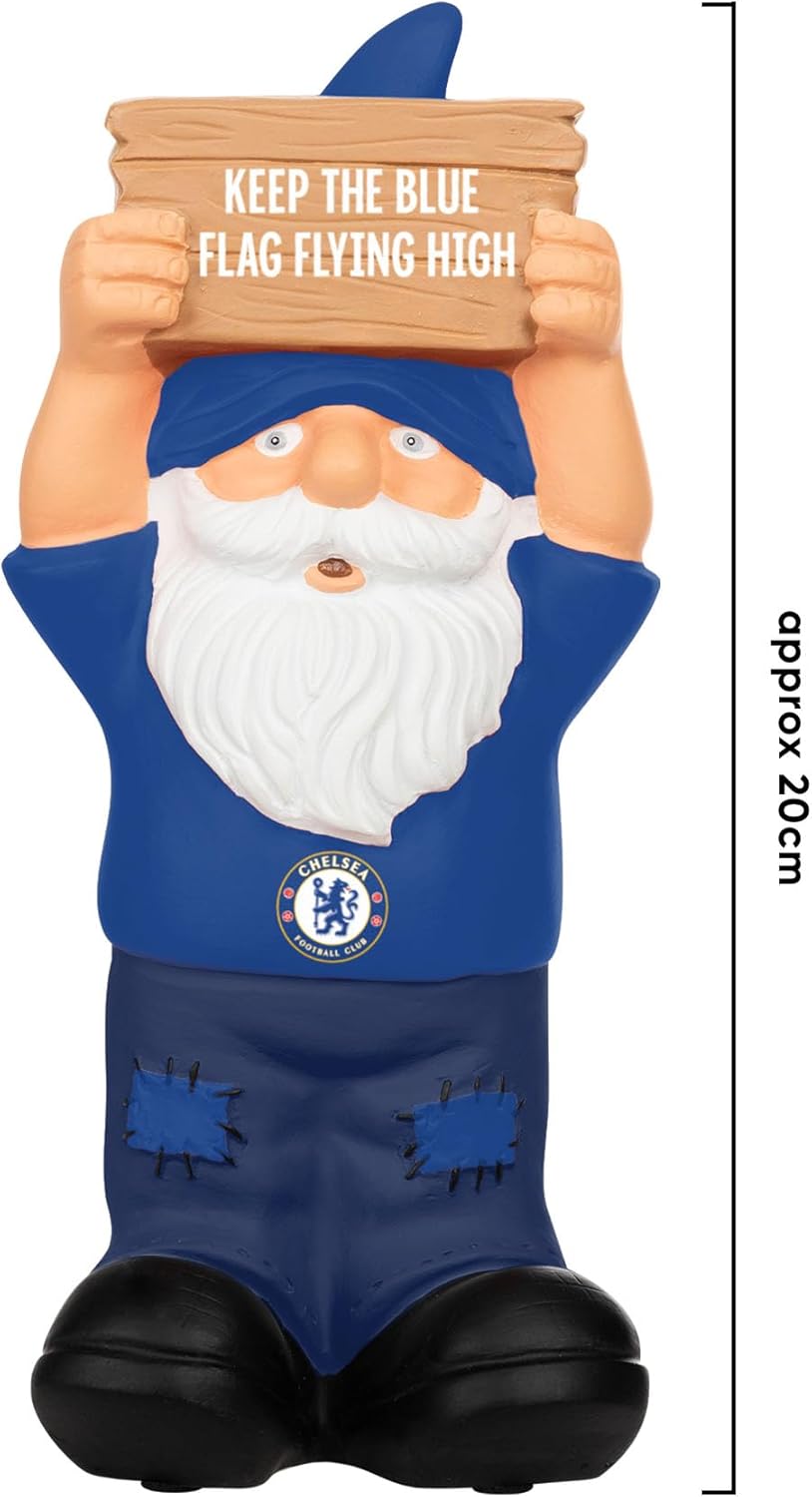Football Fan Garden Gnome Hand Painted 20cm Outdoor Indoor Decor