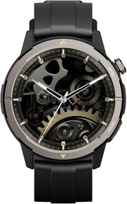 Rugged Black Smart Watch Waterproof Bluetooth Calling