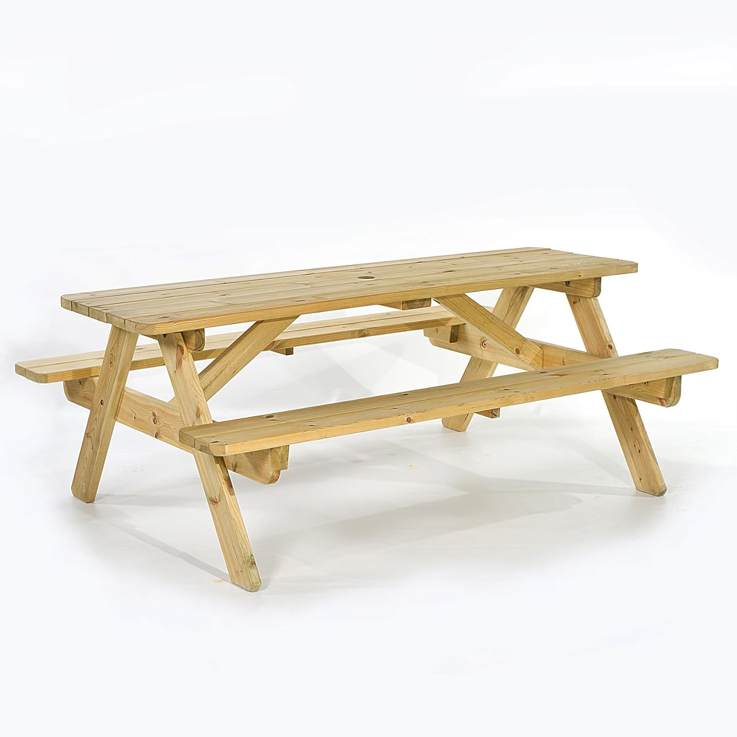 8 Seater Wooden Picnic Table A Frame Garden Bench 180cm