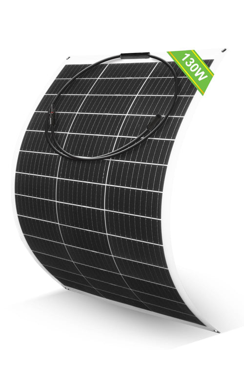 130W Flexible Solar Panel 12V Mono Lightweight RV Boat Roof
