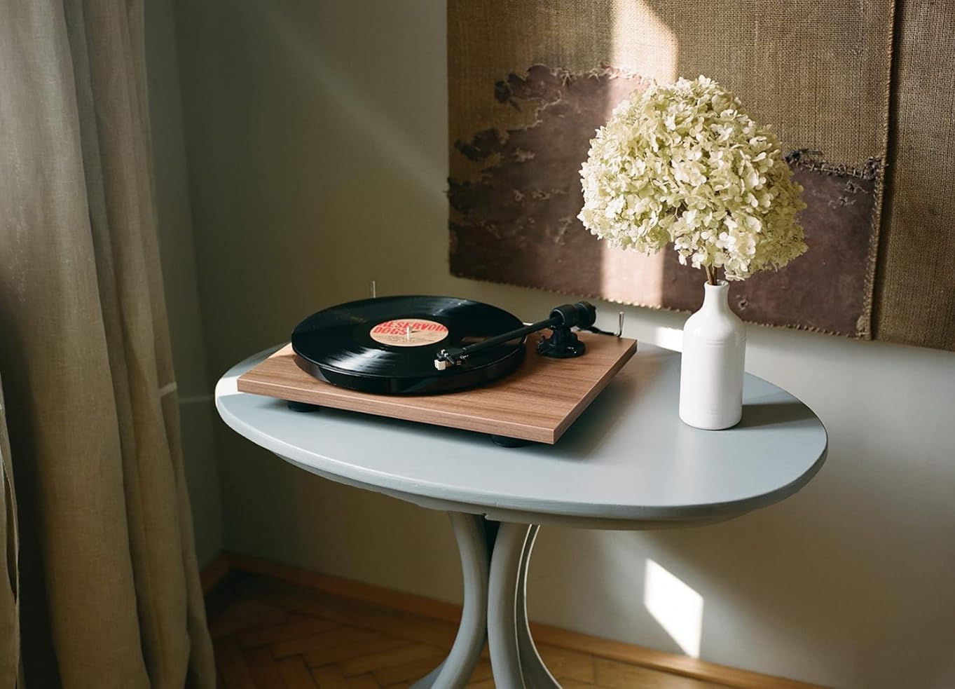 Bluetooth Turntable with Built In Preamp Black HiFi