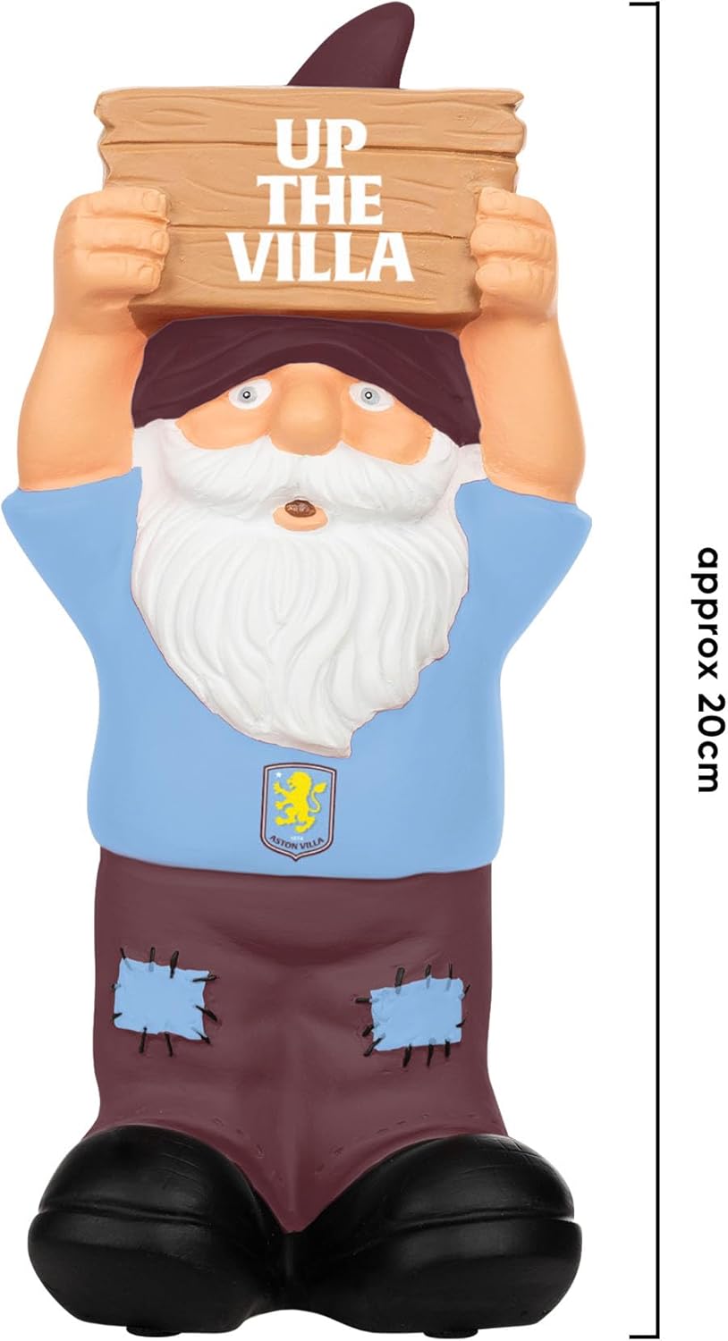 Football Gnome Garden Ornament Slogan Sign Fan Decor
