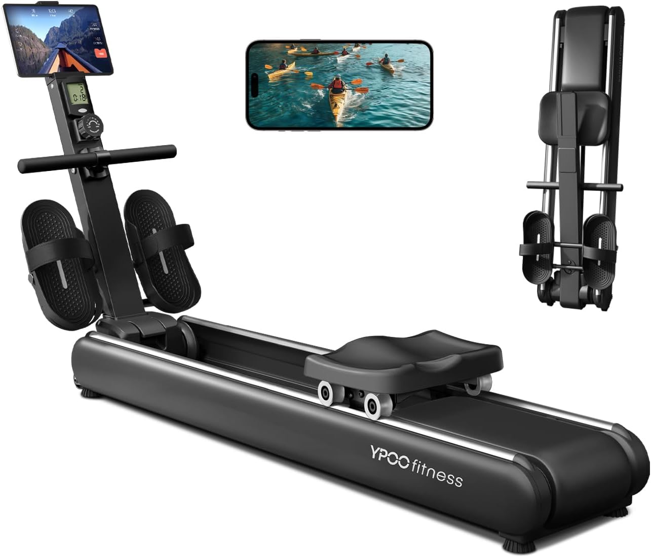 Magnetic Rowing Machine Foldable Home Gym Rower 16 Resistance