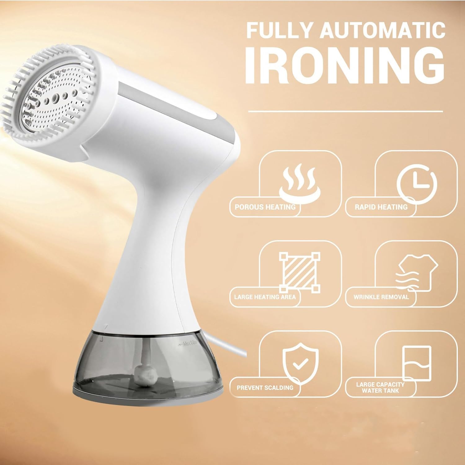 1500W Handheld Garment Steamer Portable Travel Wrinkle Remover