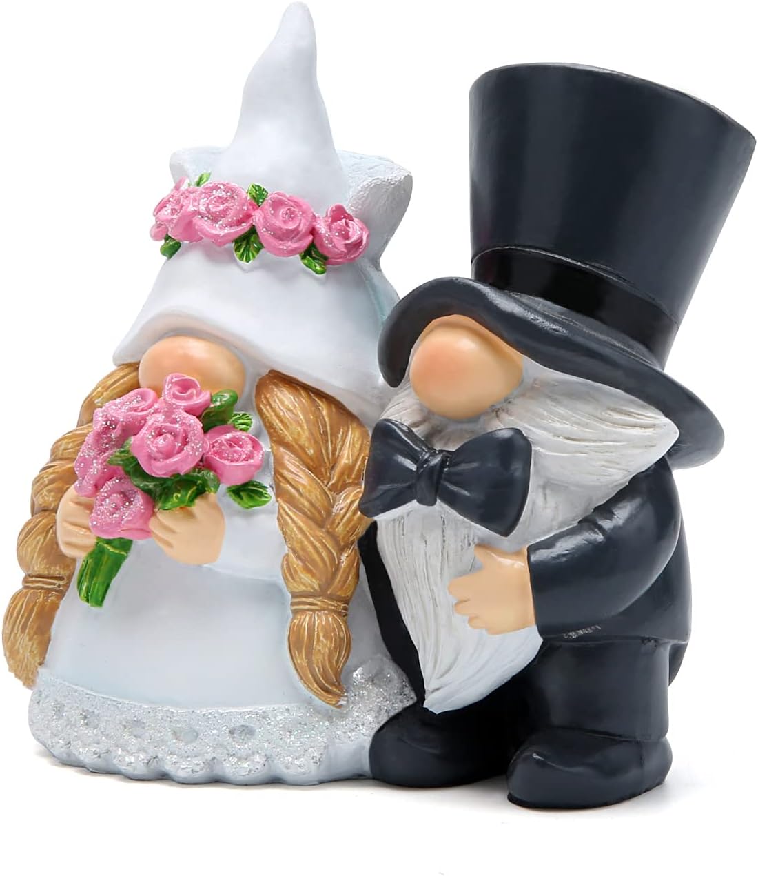 Valentines Wedding Gnome Couple Resin Romantic Decor Gift