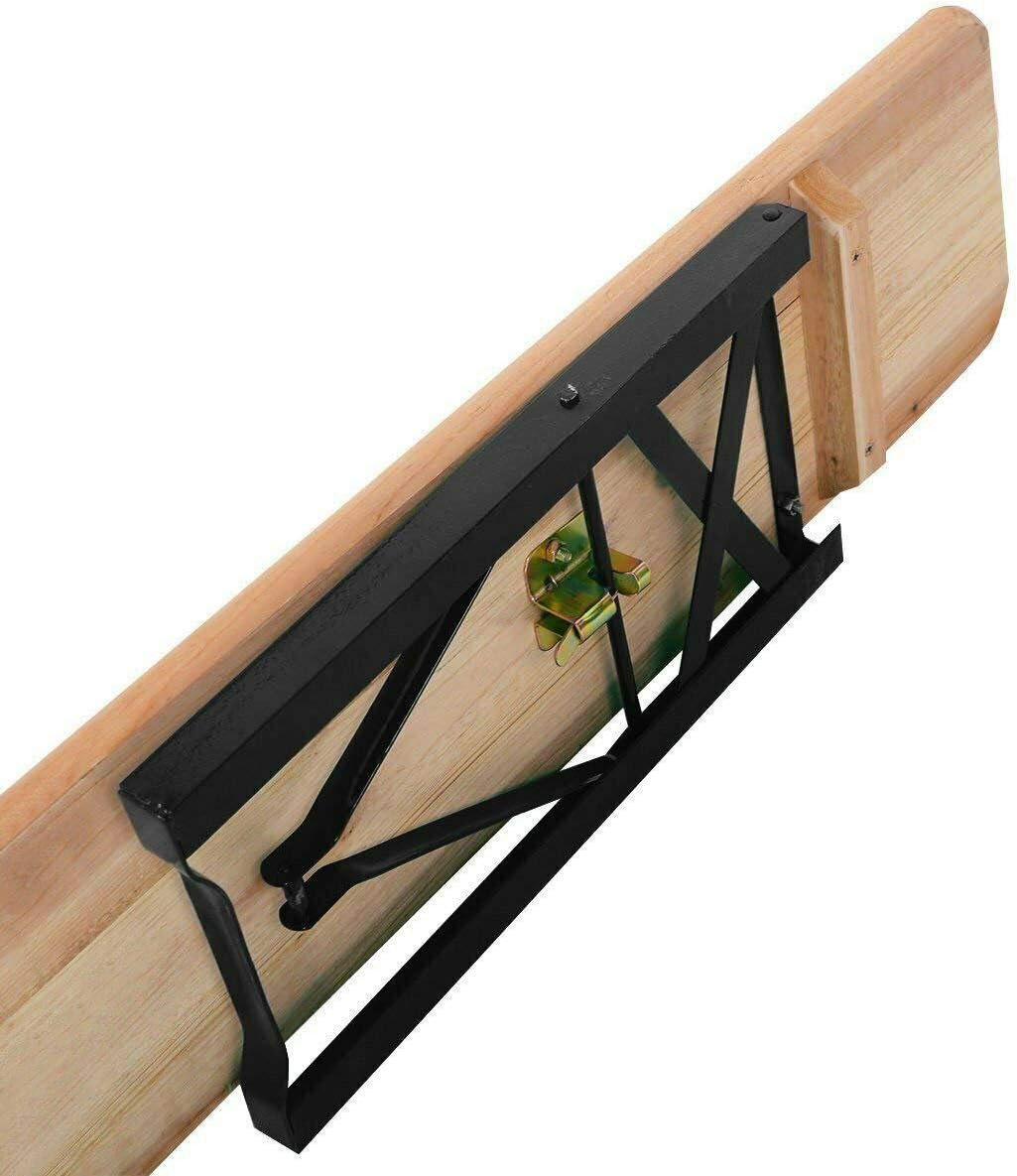 Folding Wooden Beer Table and Bench Set Portable Picnic