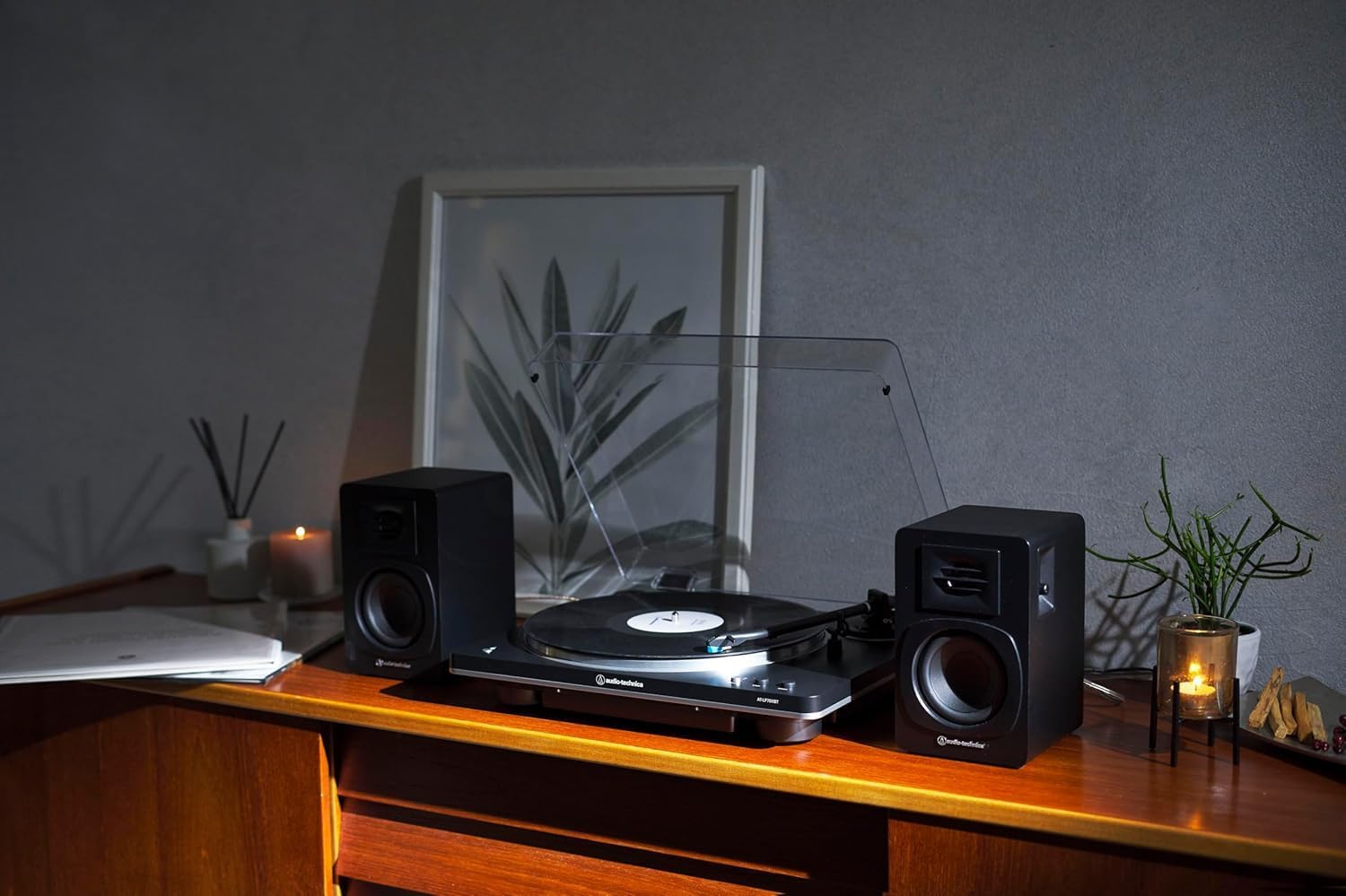 Bluetooth Bookshelf Speakers 30W Stereo Powered RCA PC TV Audio