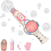 Smoke Bubble Wand Toy with Fog Effect Pink Kids Gift