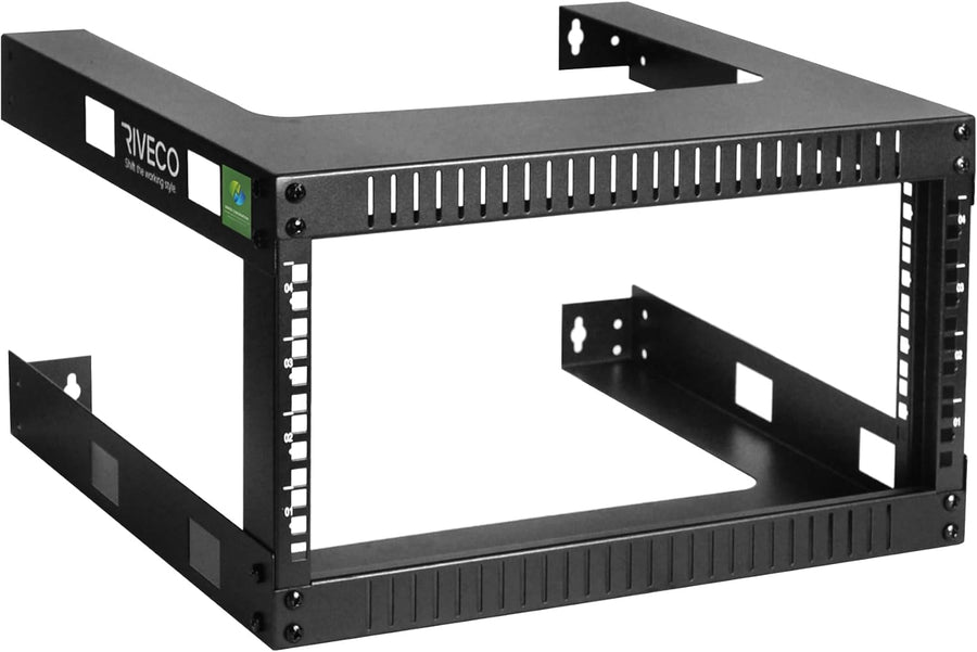 4U 19 Inch Wall Mount Server Rack Shelf Black