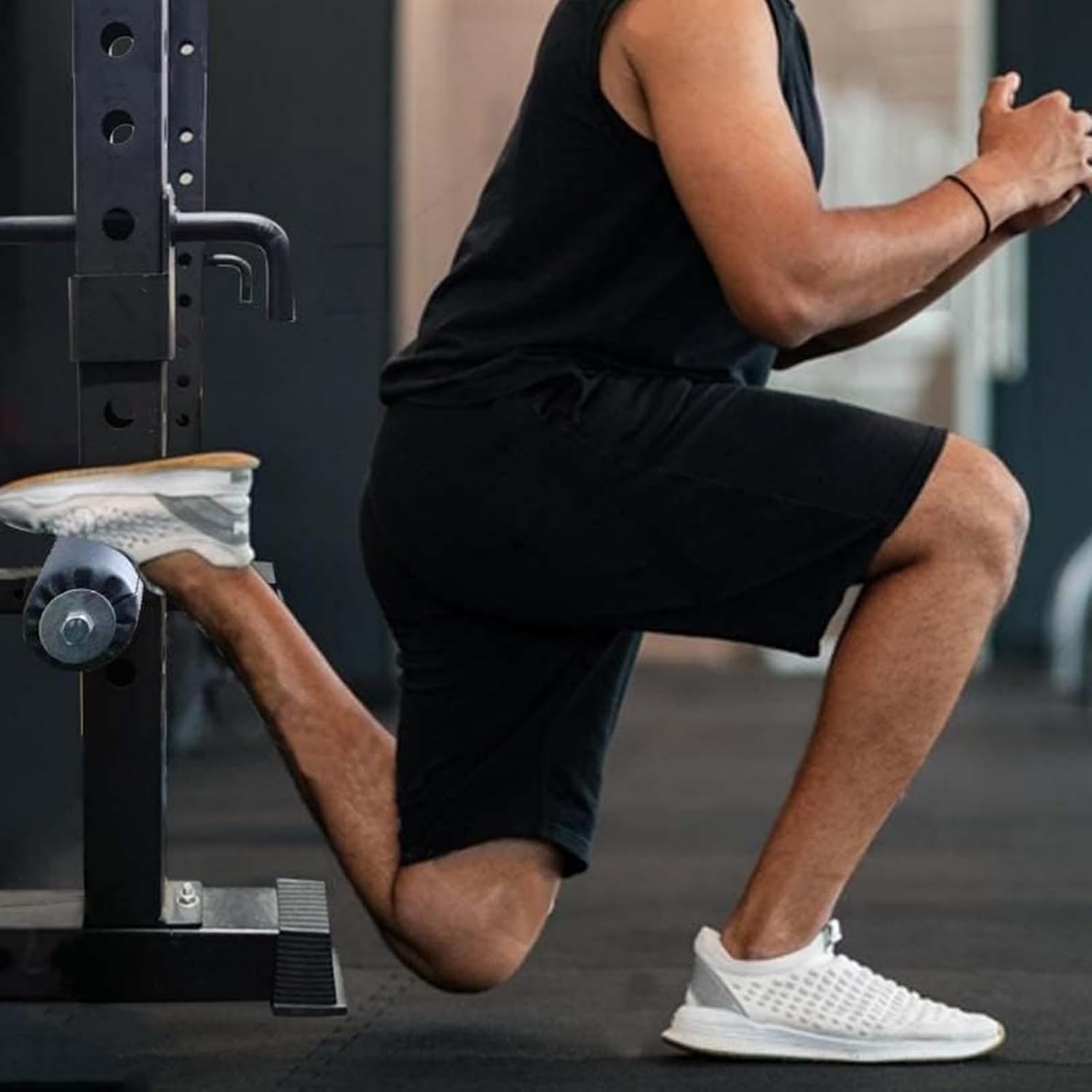 Single Leg Squat Roller Rack Attachment Bulgarian Split Trainer