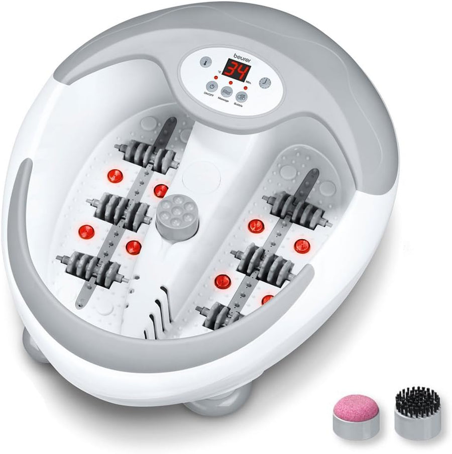 Heated Foot Spa Massager Bubble Vibration Infrared Reflexology Bath