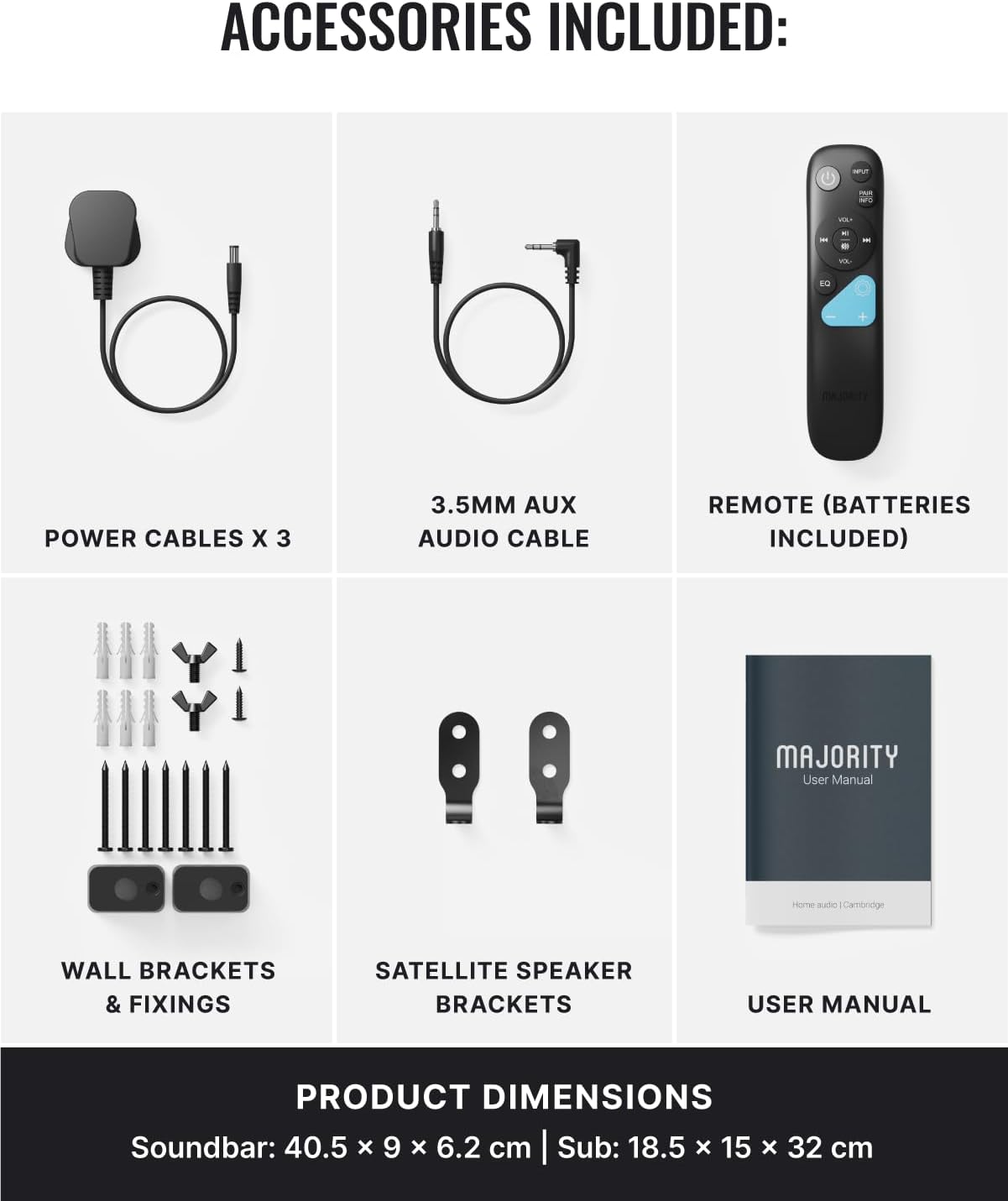 Dolby Atmos 5.1 Soundbar Wireless Subwoofer Surround System