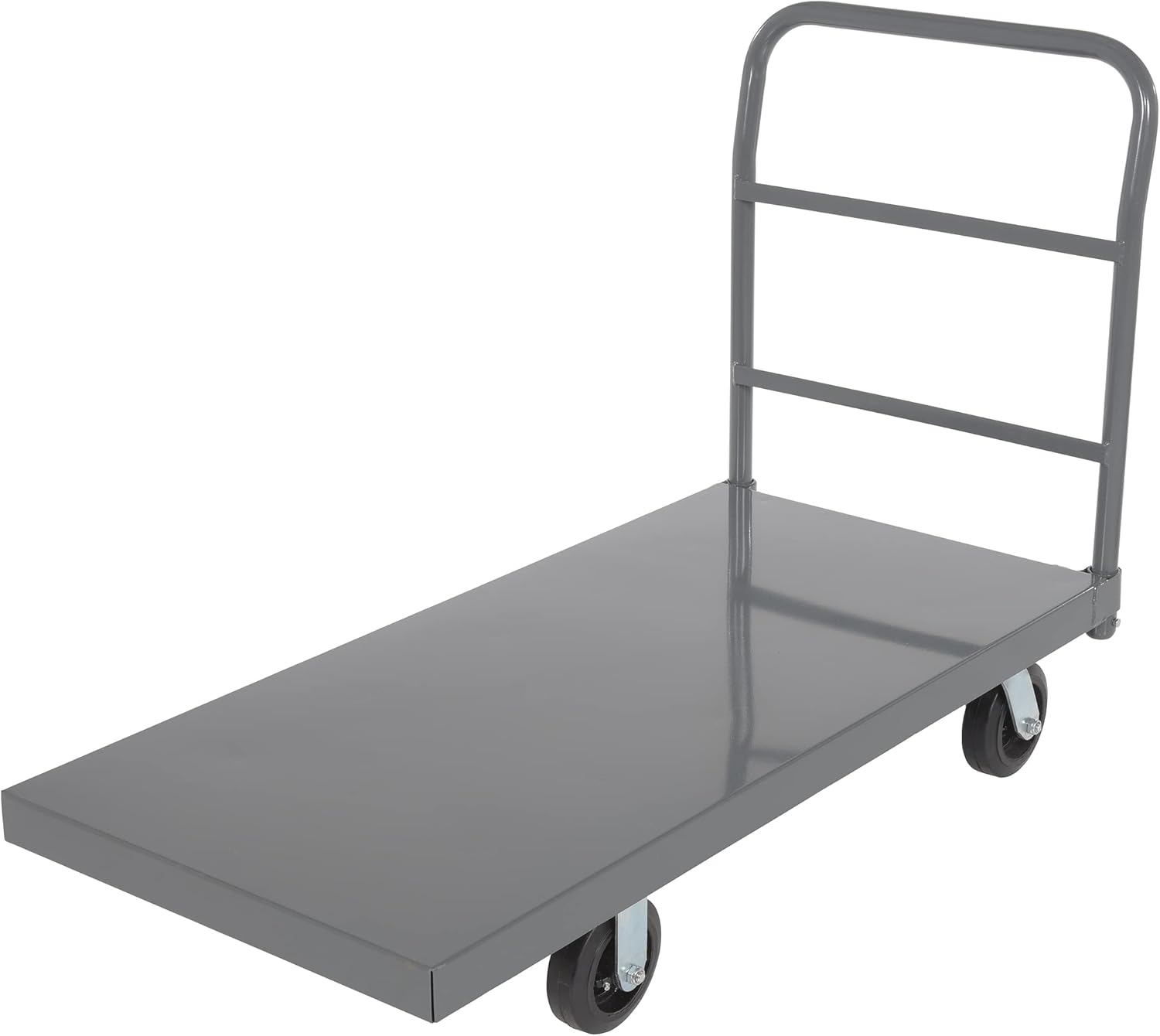 2000lbs Heavy Duty Steel Platform Truck Trolley 48 x 24 Rubber Casters