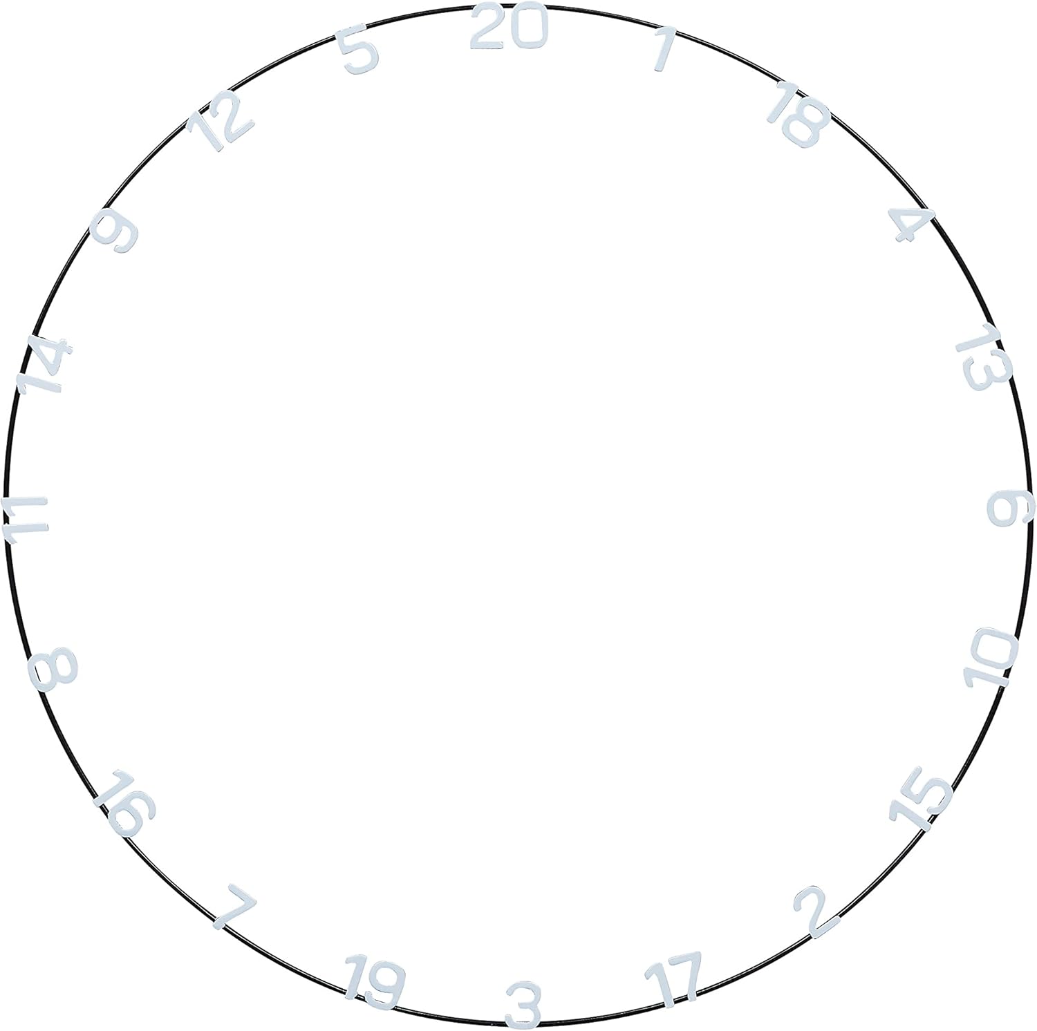 18in Professional Sisal Dartboard Slim Wire Staple Free Ultra Visible