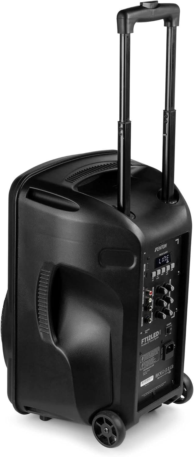 Portable PA Speaker 700W 12 Inch Bluetooth LED Wireless Mic