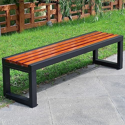 120cm Metal Garden Bench Cast Iron Outdoor Patio Park Seat