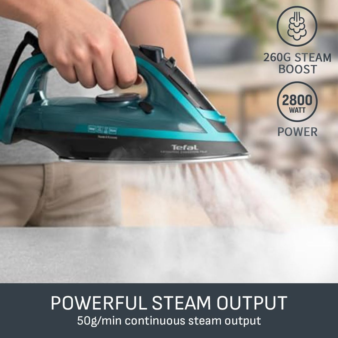 2800W Steam Iron 260g Boost Non Stick Soleplate Auto Shut Off