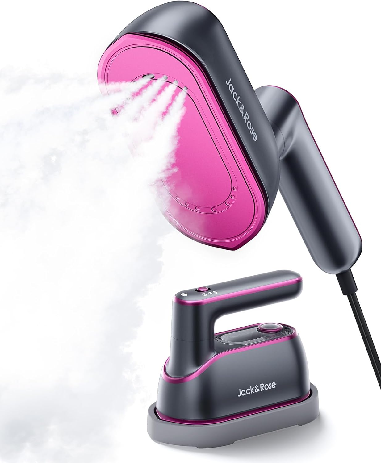 Portable Clothes Steamer Iron Travel Garment Steamer Fast Heat Rotating Handle