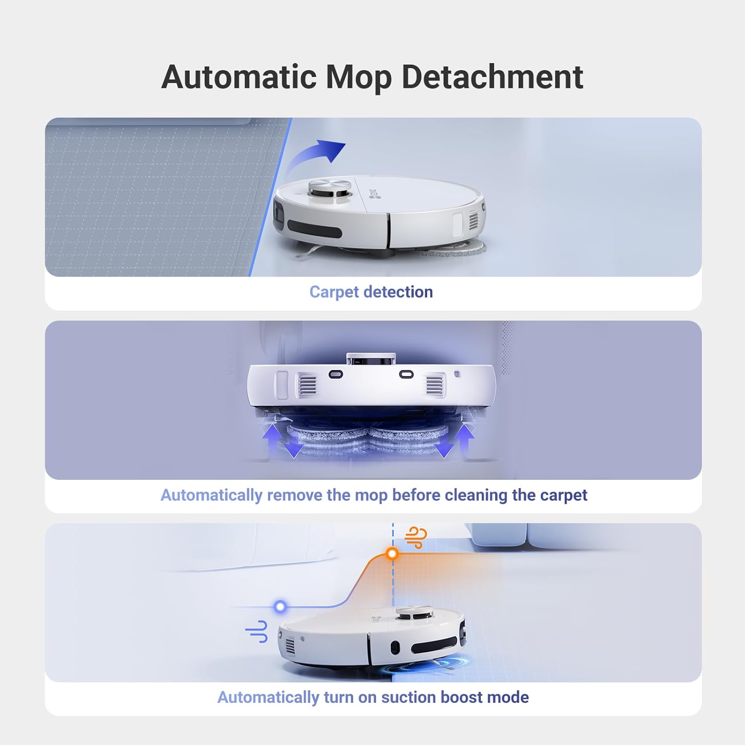 Robot Vacuum Mop 13000Pa Self Empty Auto Wash LiDAR Camera