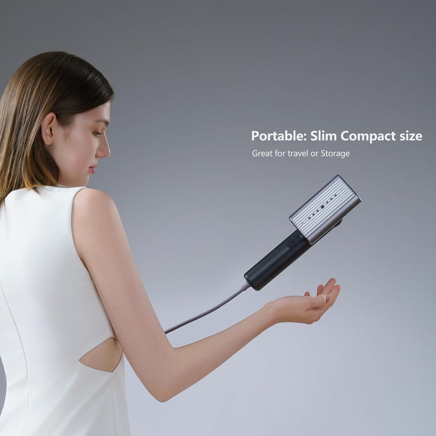 Portable Handheld Garment Steamer 1200W Fast Heat 18s Travel Mini