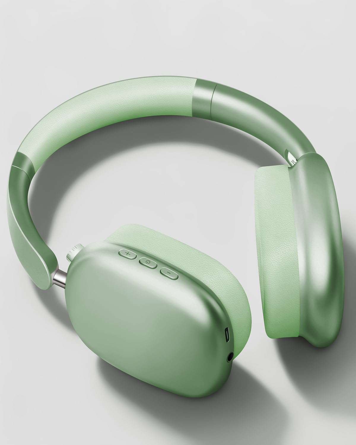 Wireless Noise Cancelling Over Ear Headphones 48Hr Battery Green