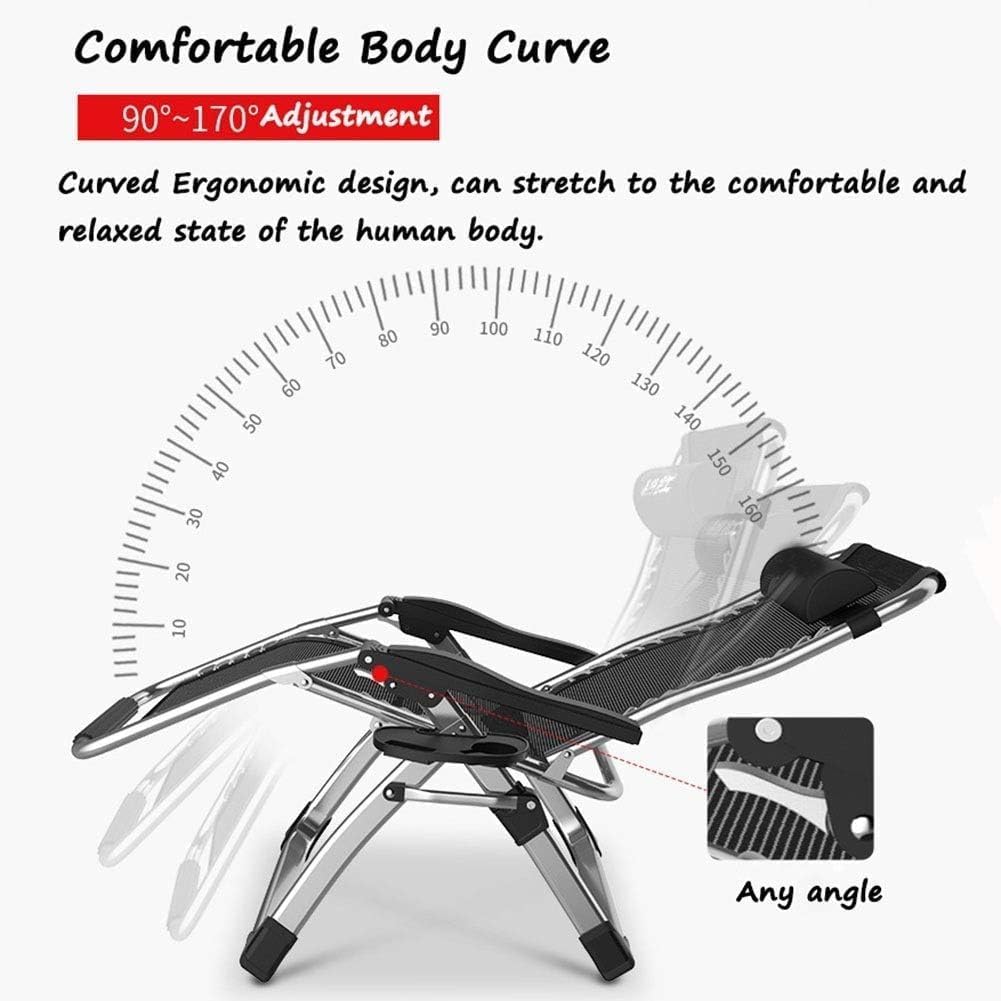 Extra Wide Zero Gravity Chair Silver Reclining Lounger 200kg
