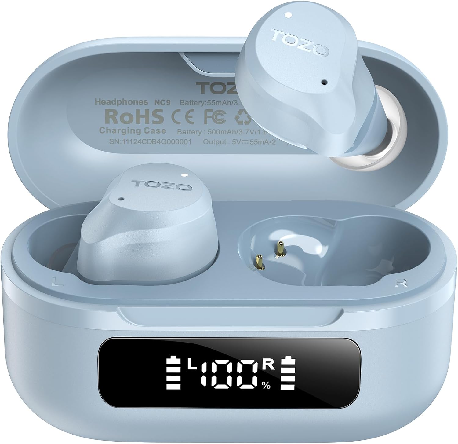 Wireless ANC Bluetooth Earbuds 60 Hour Playtime ENC Mic