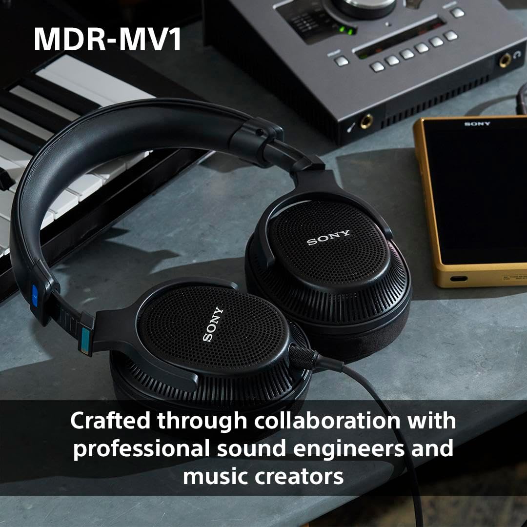 Open Back Studio Monitor Headphones Wired Hi Res 5Hz 80kHz