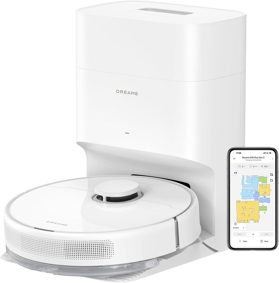 Robot Vacuum Mop 6000Pa Self Empty LiDAR Mapping 90 Day Clean