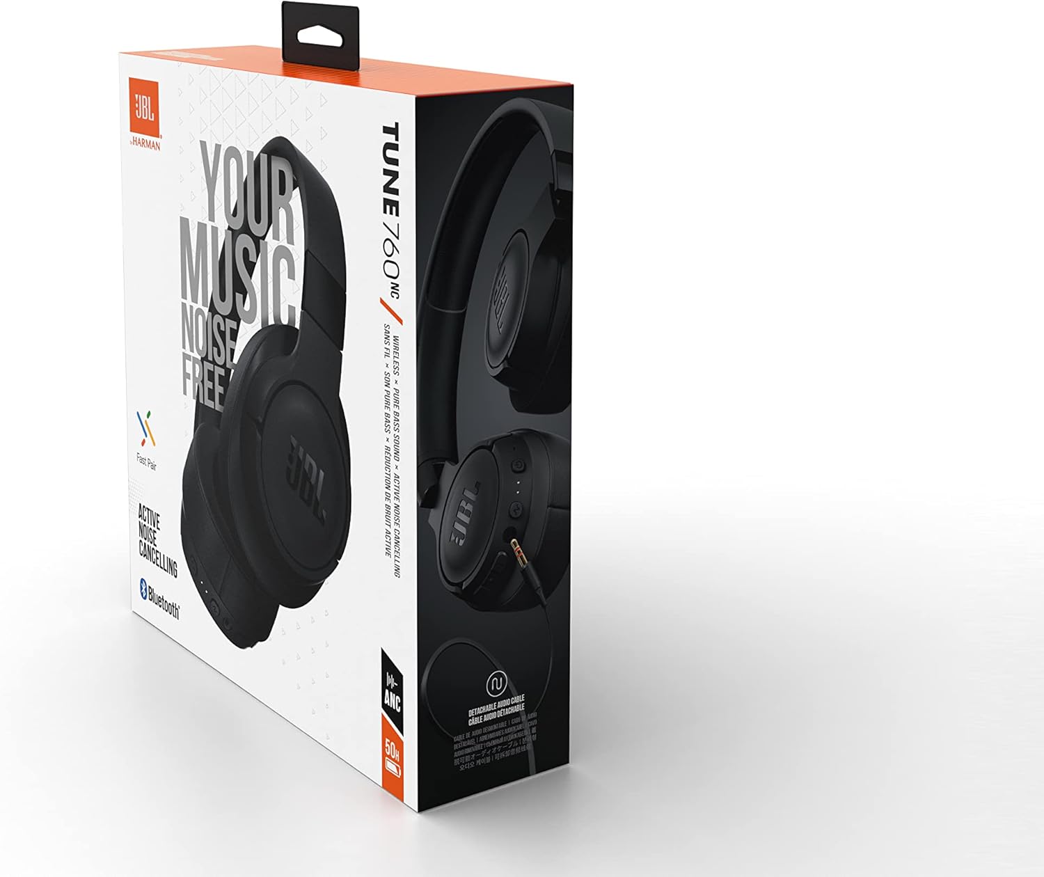 Bluetooth Noise Cancelling Over Ear Headphones 35H Battery