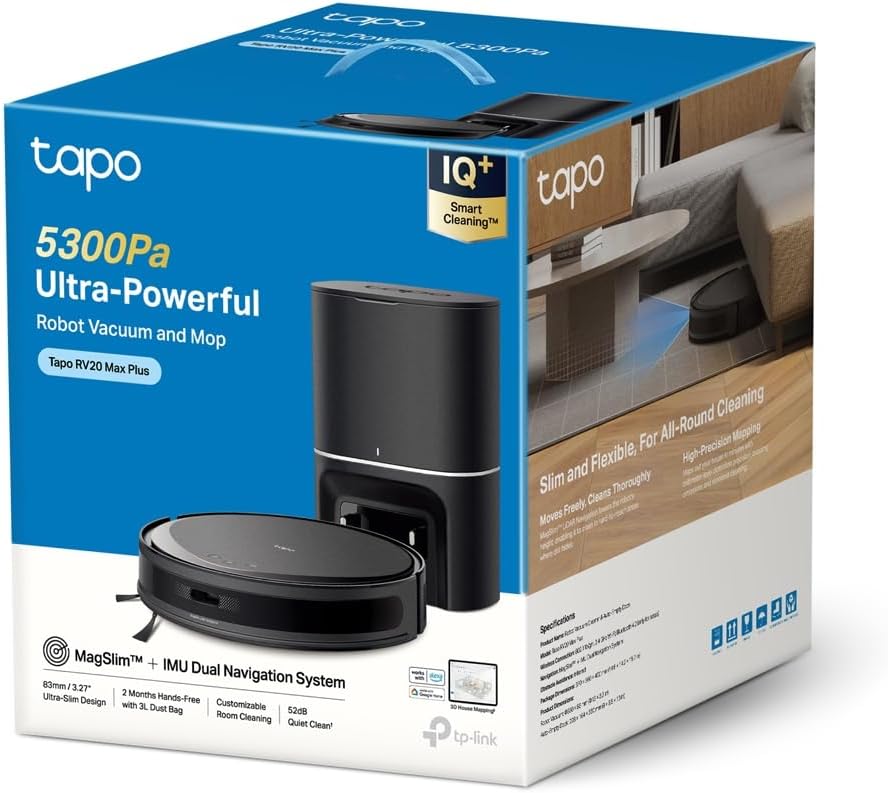 Robot Vacuum Mop 5300Pa Self Empty LiDAR Ultra Slim App Control