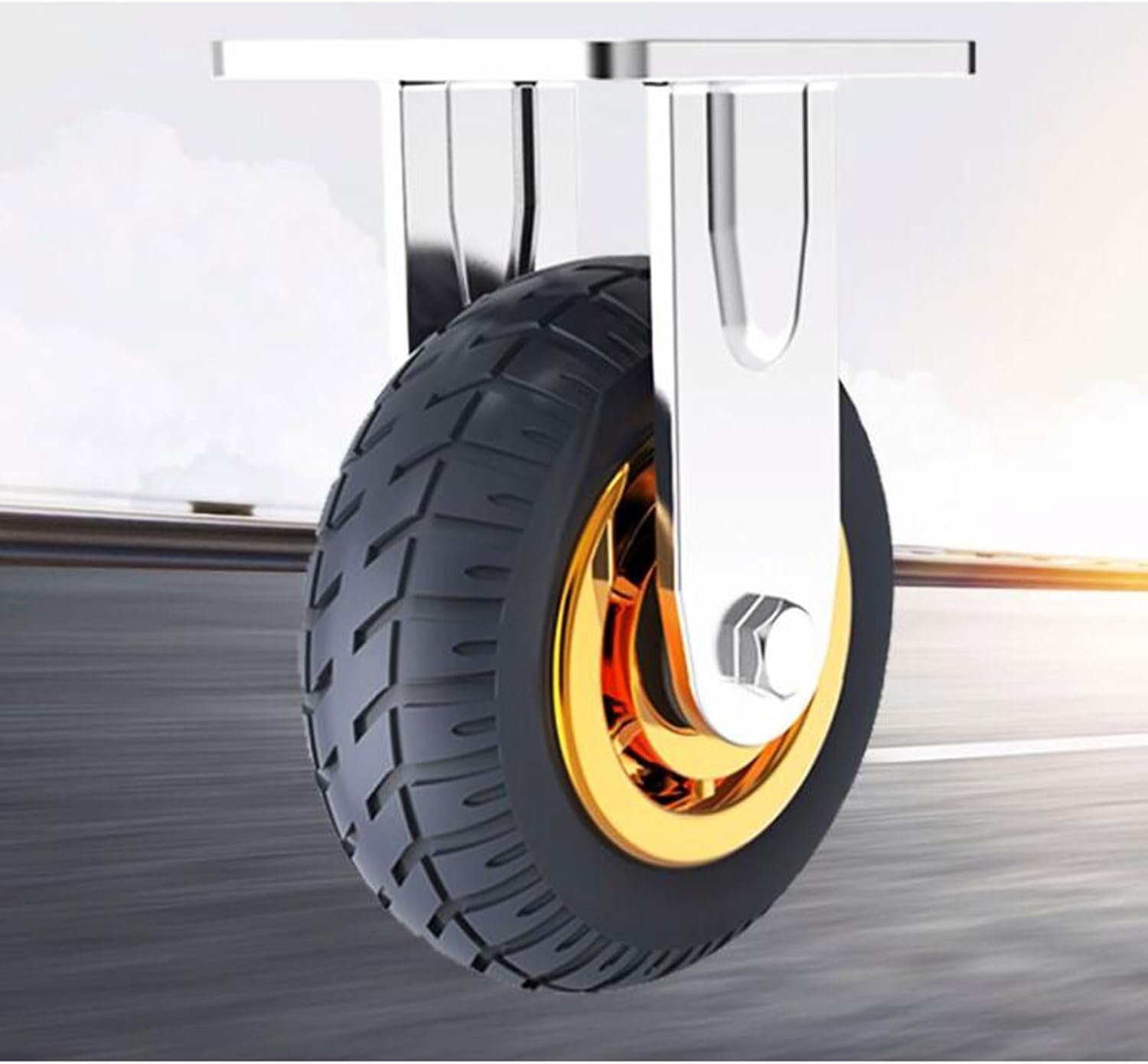 Foldable Flatbed Platform Trolley 90x60cm Push Cart