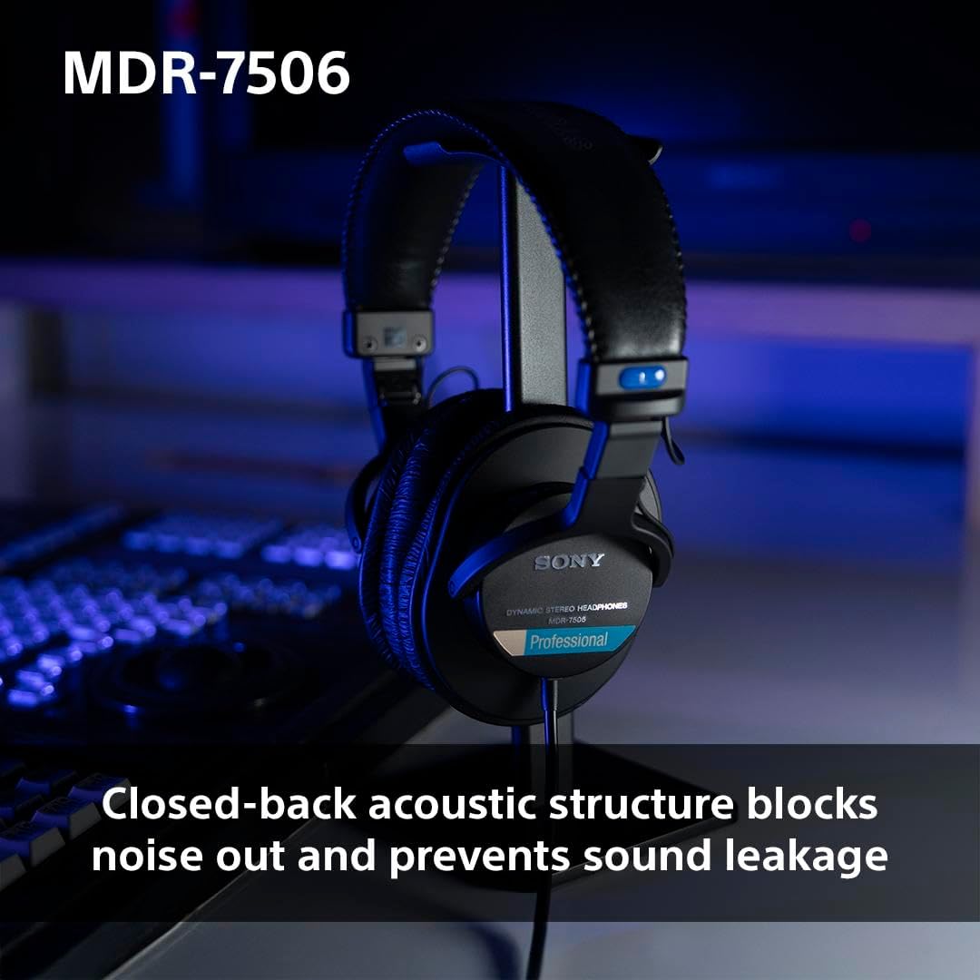 Closed Back Studio Monitor Headphones Wired 40mm Drivers