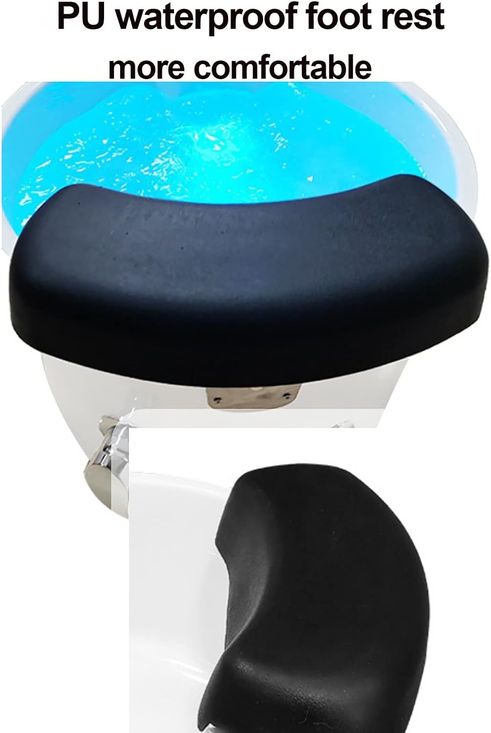 Electric Foot Spa Massager Pedicure Sink Heat Bubble LED Basin