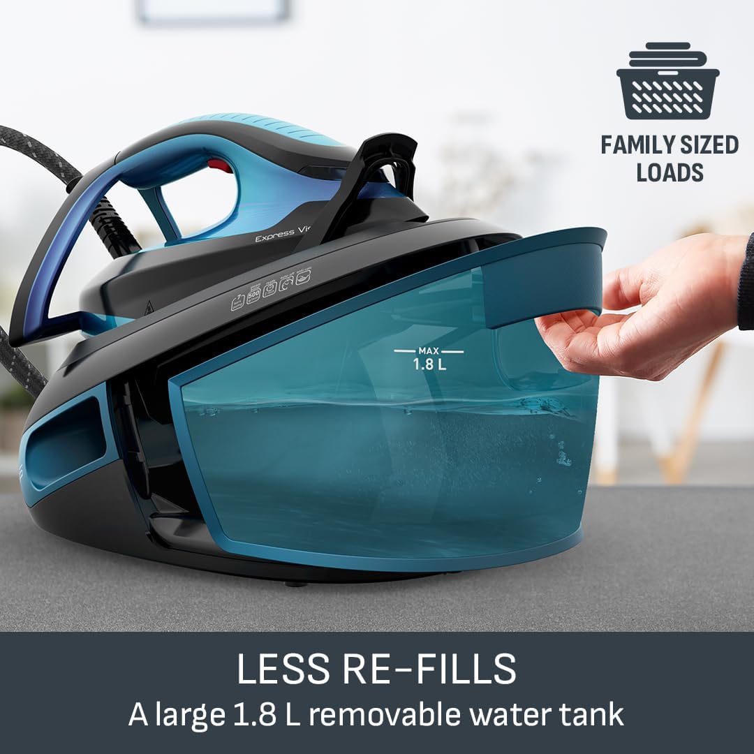 Steam Generator Iron 7 Bar 600g Steam Boost 1.8L Tank LED Tip