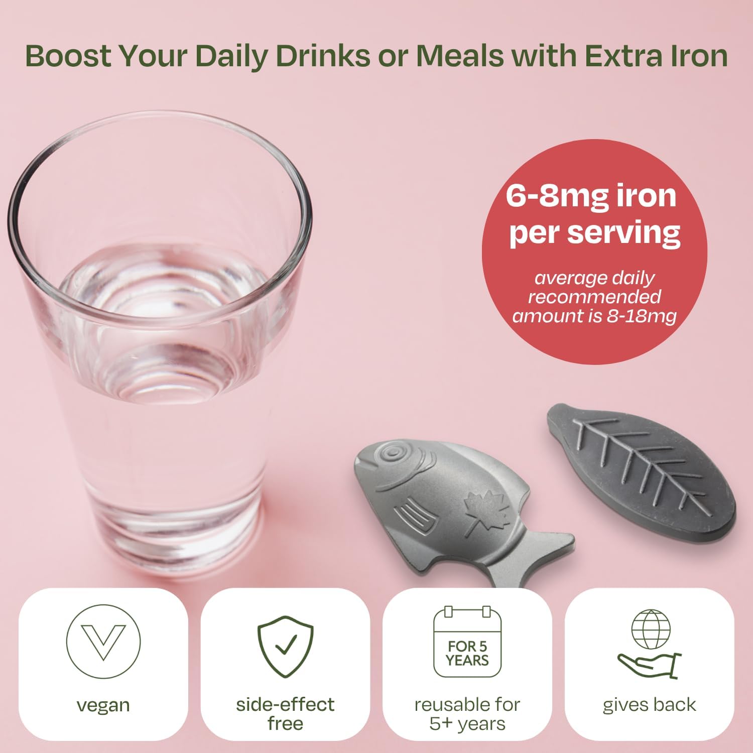 Iron Cooking Fish Supplement Tool Natural Iron Fortifier for Food