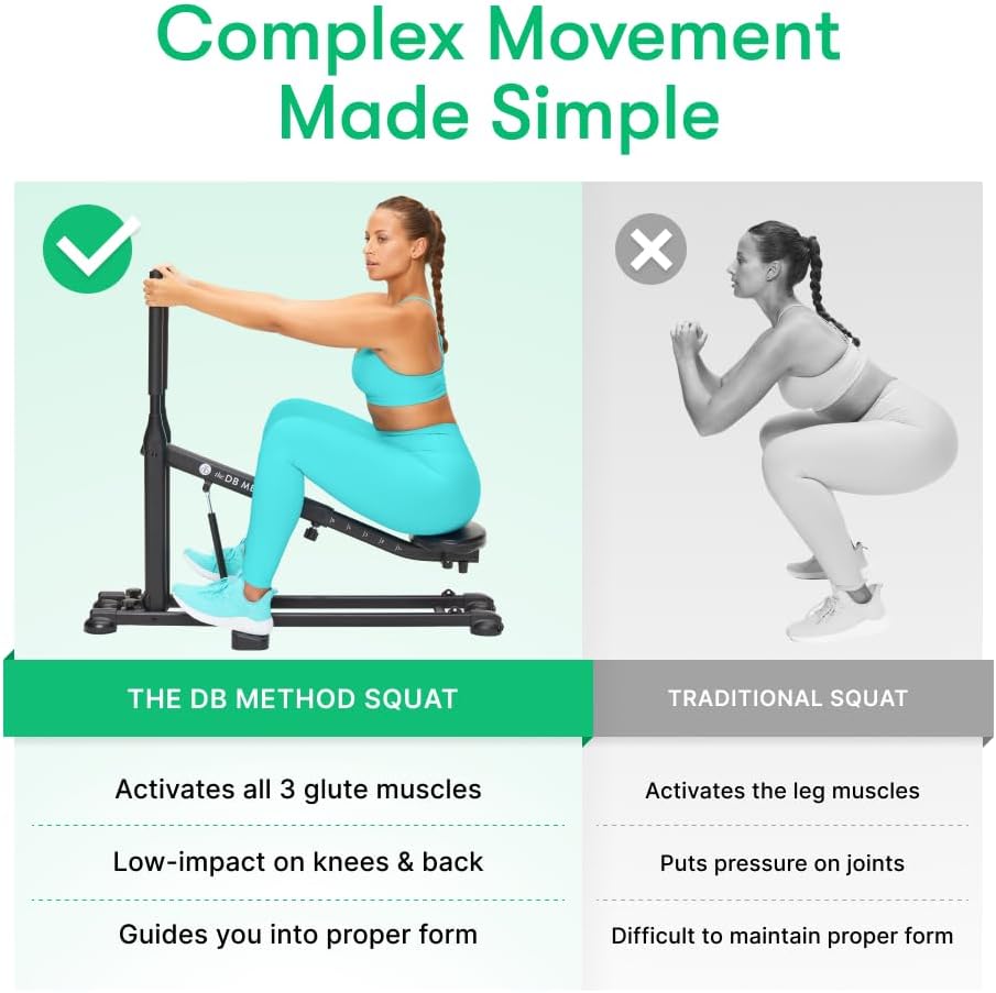 Perfect Squat Machine Foldable Glute Leg Trainer with Phone Holder