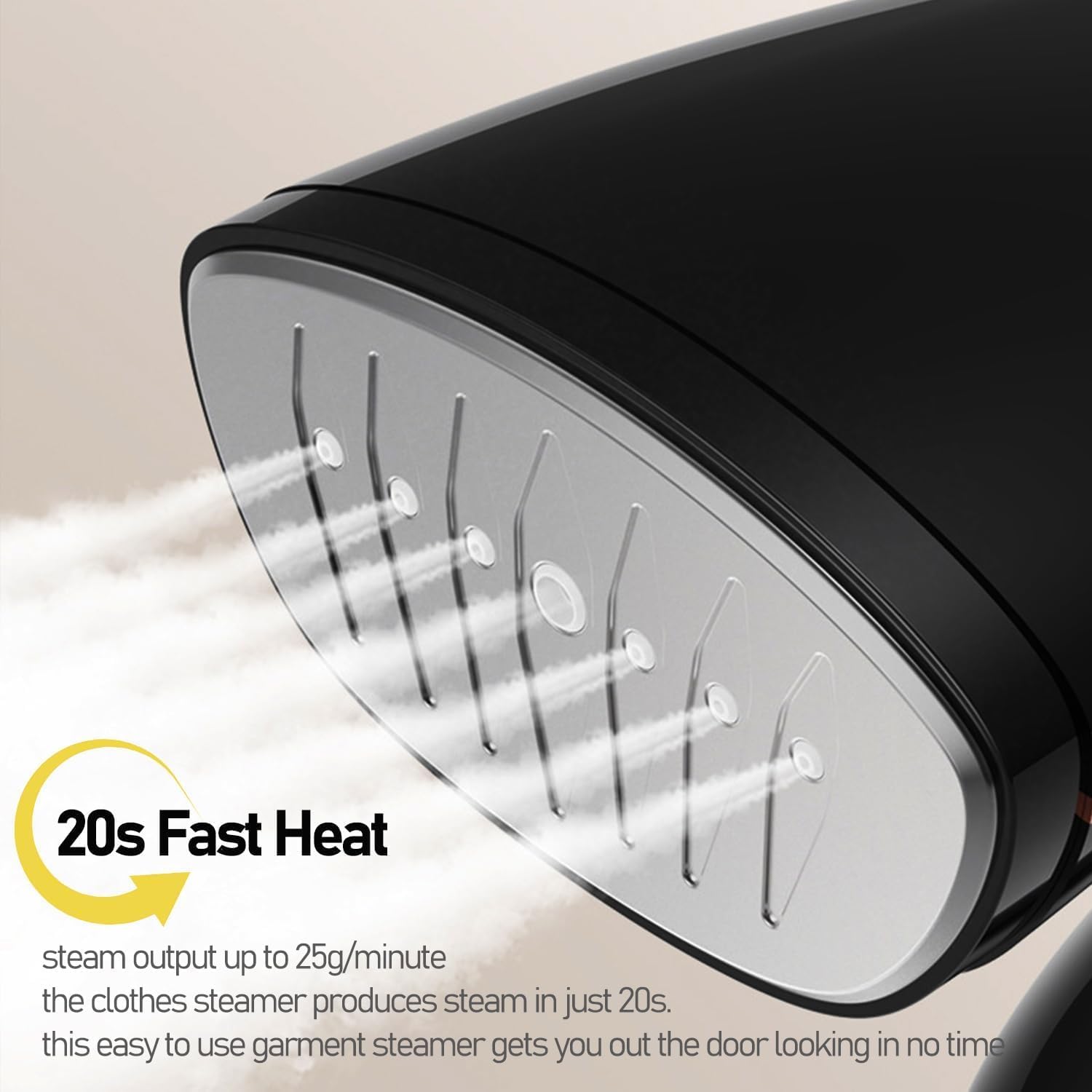 Handheld Clothes Steamer 20s Fast Heat 320ml Tank Travel Portable
