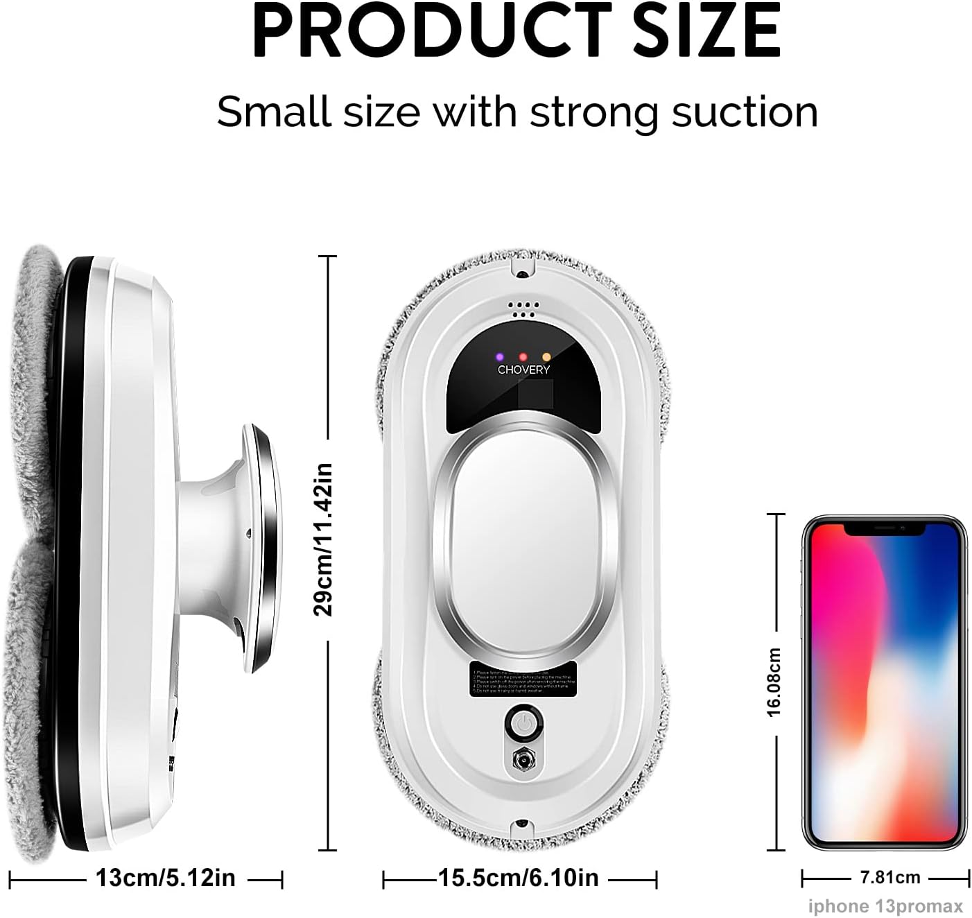 Window Cleaning Robot 5600Pa Smart Glass Cleaner Remote Control