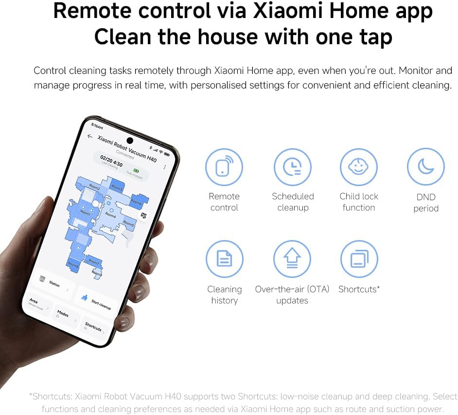 Robot Vacuum Mop 10000Pa Self Empty LiDAR Mapping App Control